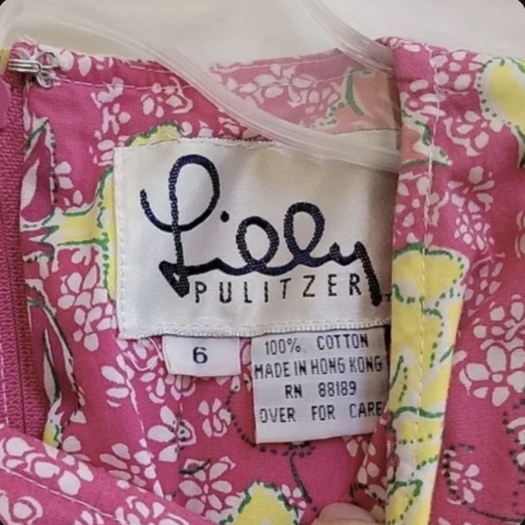 VINTAGE Lilly Pulitzer White Label Shift House Dress 6 - Picture 5 of 6